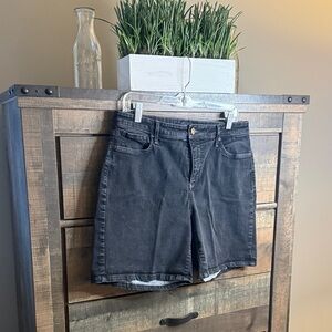 NYDJ Black Denim Jean Shorts